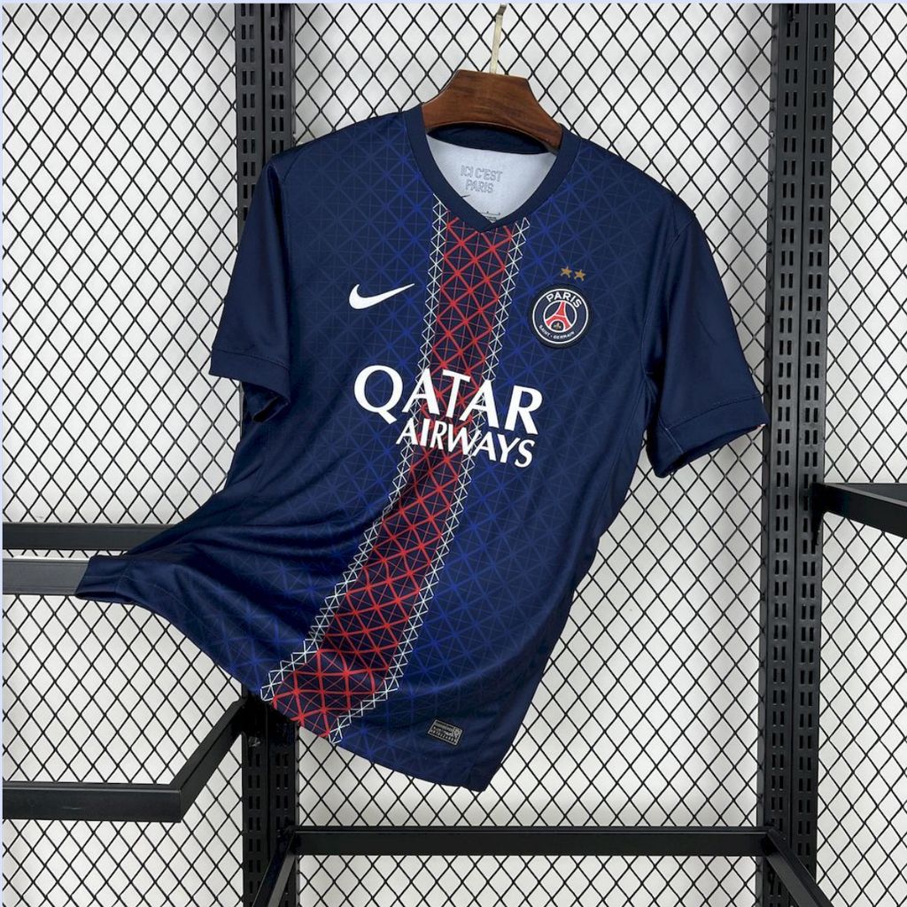 PSG Paris Saint Germain maillot foot domicile 2 étoiles 2025/26